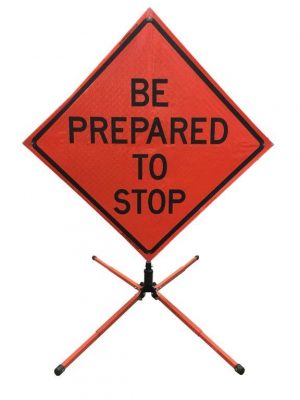 Single Spring Sign Stand